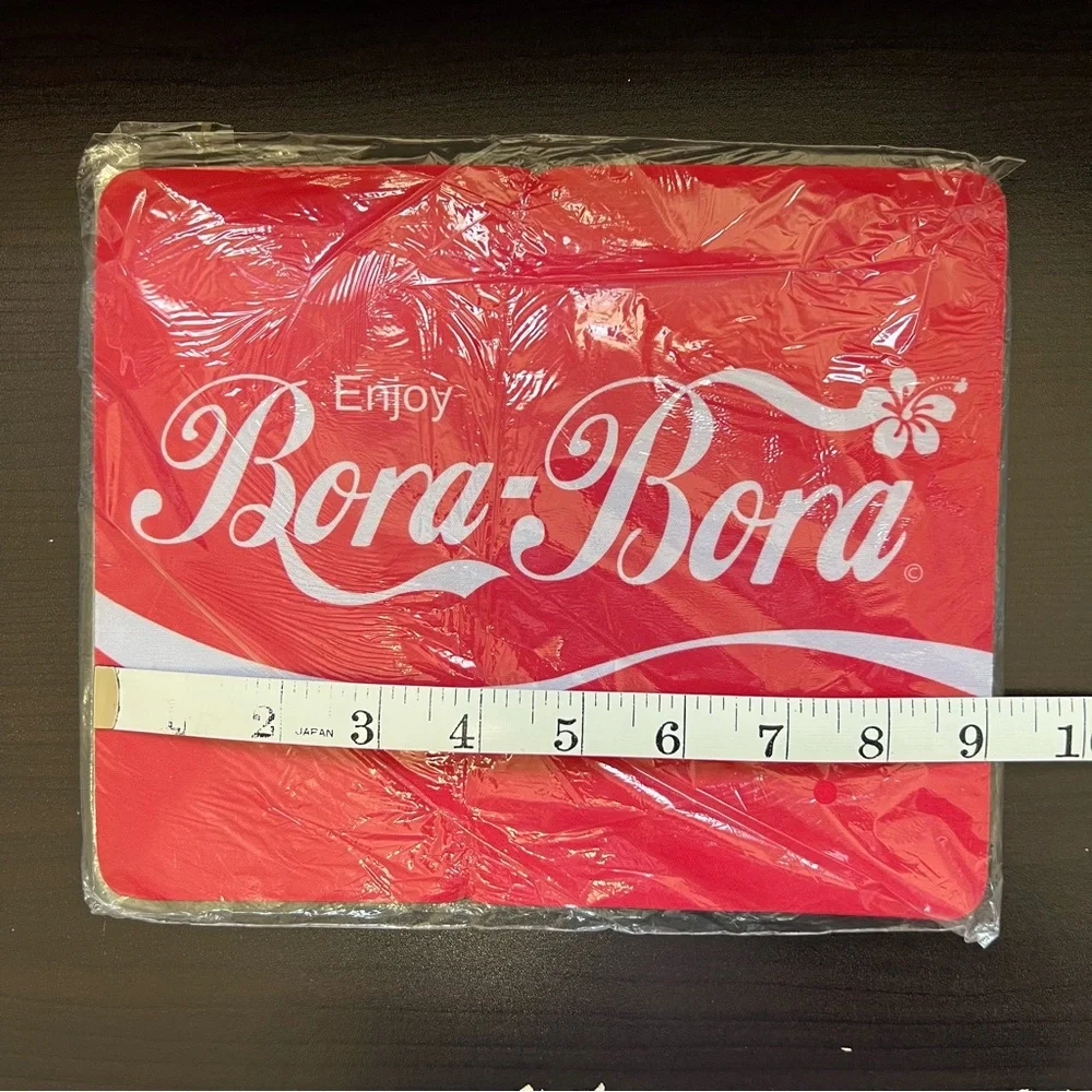 Enjoy Bora Bora Red and White Mouse Pad Coca Cola Theme